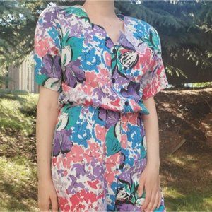 Vintage floral jumpsuit